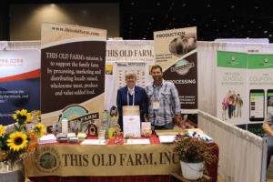 Connie Helps Lucas Hold Down the TOFI Booth at the National Restaurant Association Show